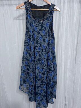 Floral High-Low Sleeveless